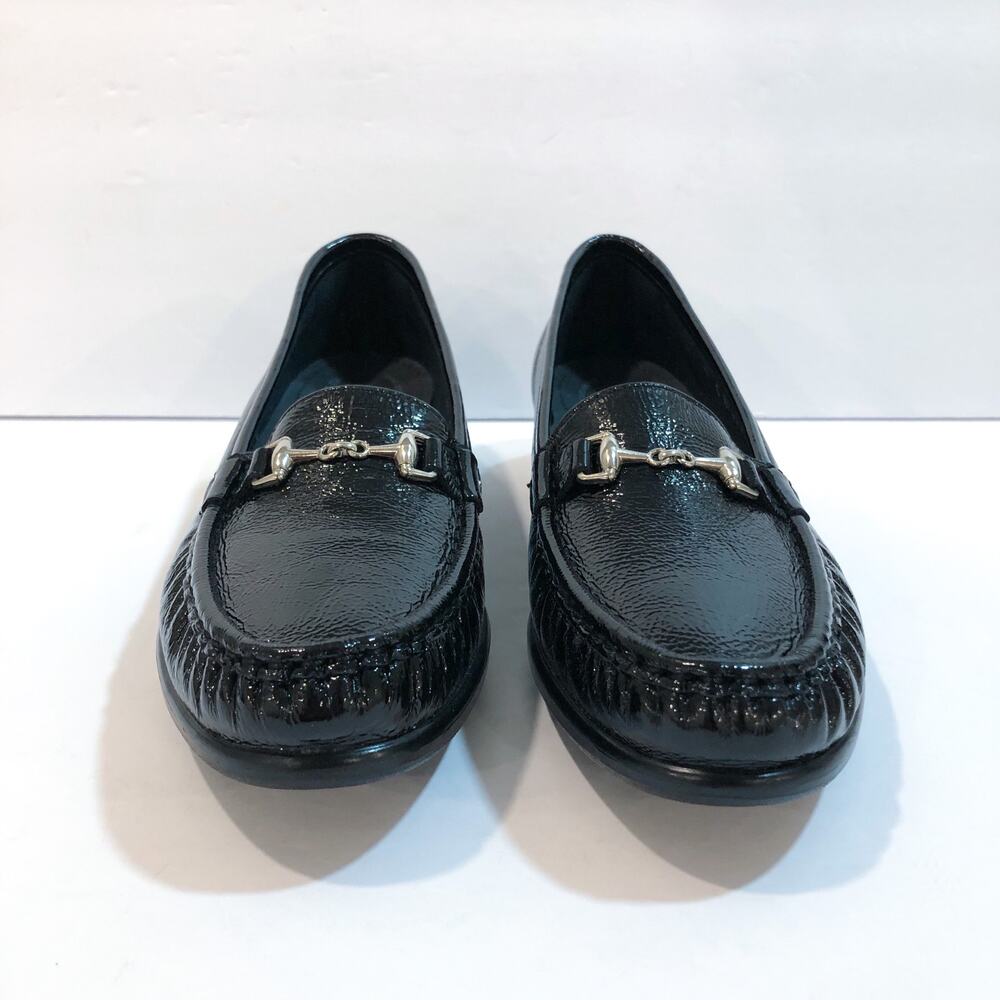 SAS Metro Black Patent Leather Loafers Flats - Picture 5 of 11